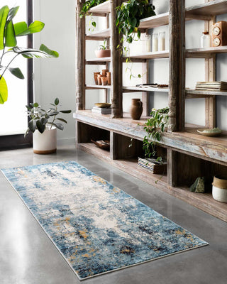 Loloi II Alchemy ALC-05 Denim/Ivory Area Rug Room Scene 2