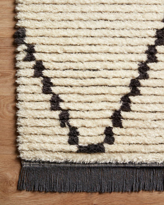 Loloi Alice ALI-04 Cream/Charcoal Area Rug by Chris Loves Julia Corner On Wood