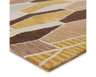 Jaipur Living Amado Sade AMA02 Brown/Gold Area Rug - Corner