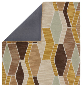 Jaipur Living Amado Sade AMA02 Brown/Gold Area Rug- Folded Corner