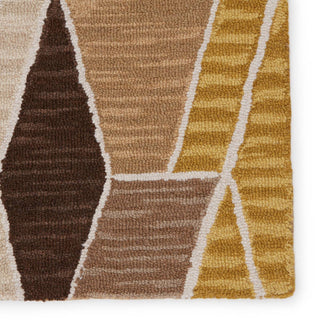 Jaipur Living Amado Sade AMA02 Brown/Gold Area Rug - Close up