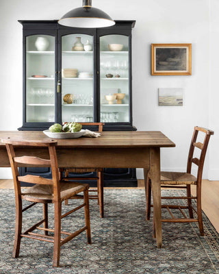 Loloi Amara AMM-01 Ink/Turquoise Area Rug Room Scene Featured