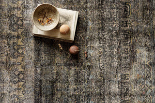 Loloi Amara AMM-03 Charcoal/Lagoon Area Rug Close Up