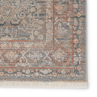 Jaipur Living Astaria Hartlin ATA01 Blue/Orange Area Rug - Close Up