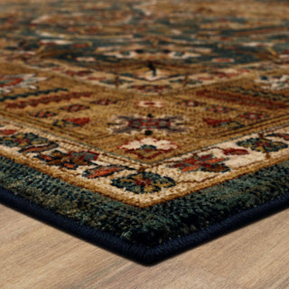 Karastan Spice Market Aksum Aquamarine Area Rug Corner
