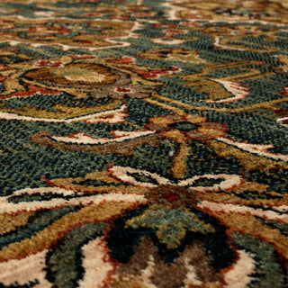 Karastan Spice Market Aksum Aquamarine Area Rug Close Up