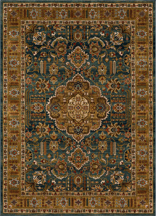 Karastan Spice Market Aksum Aquamarine Area Rug Main Image 8'x11' Size 