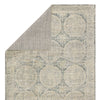 Jaipur Living Brentwood by Barclay Butera Crescent BBB04 Blue/Gray Area Rug - Folded Corner