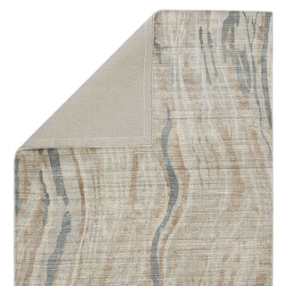 Jaipur Living Brentwood by Barclay Butera Barrington BBB05 Light Gray/Beige Area Rug - Folded Corner