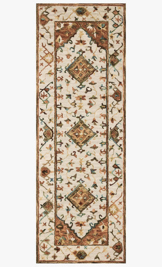 Loloi II Beatty BEA-01 Ivory/Rust Area Rug 2'6''X 7'6'' Runner