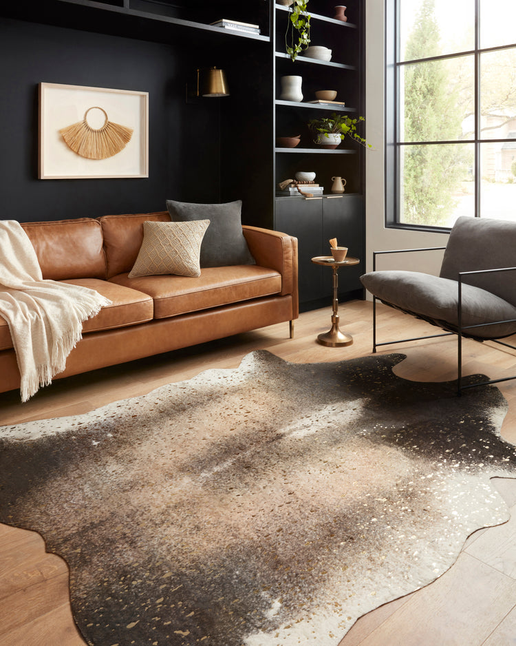Loloi II Bryce BZ-04 Mocha/Gold Area Rug Room Scewne Featured