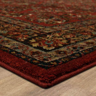 Karastan Spice Market Berdan Garnet Area Rug Corner 