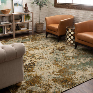 Karastan Elements Brockway Grey Area Rug Room Scene 2 