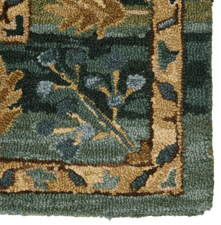 Jaipur Living Cardamom Ahava COM03 Green/Blue Area Rug - Close Up