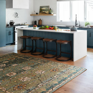 Jaipur Living Cardamom Ahava COM03 Green/Blue Area Rug - Room Scene - Featured