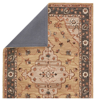 Jaipur Living Cardamom Bronya COM04 Tan/Gray Area Rug - Folded Corner