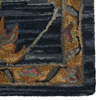 Jaipur Living Cardamom Nela COM10 Dark Blue/Red Area Rug - Close Up