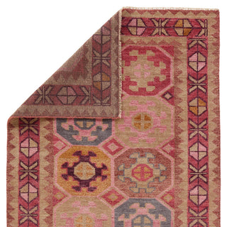 Jaipur Living Coredora Zetta CRD03 Pink/Cream Area Rug - Folded Corner