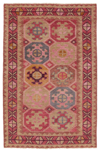 Jaipur Living Coredora Zetta CRD03 Pink/Cream Area Rug - Top Down