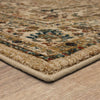 Karastan Spice Market Cassia Cream Area Rug Corner