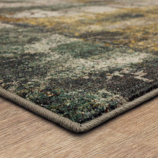 Karastan Elements Cave Creek Denim Area Rug Corner Close Up