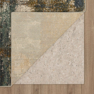 Karastan Elements Cave Creek Denim Area Rug Corner Folded