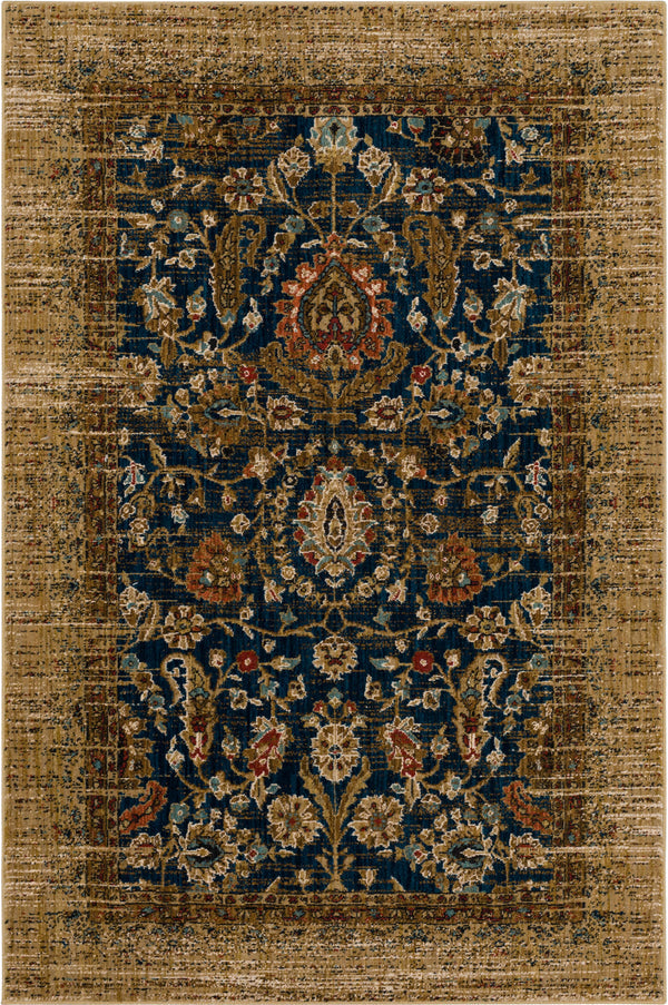 Karastan Spice Market Charax Gold Area Rug Main Image 5'3''x7'10'' Size 