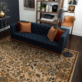 Karastan Spice Market Clarevale Vanilla Area Rug Room Scene 34