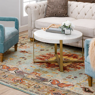 Karastan Pandora Covetous Blue Area Rug Room Scene Featured 