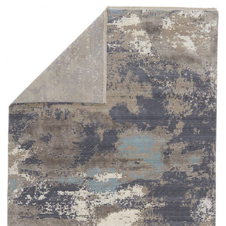 Jaipur Living Delmara Adriatic DLM01 Gray/Light Blue Area Rug - Folded Corner