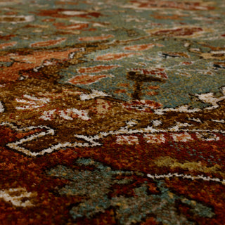 Karastan Spice Market Dalgliesh Aquamarine Area Rug Close Up 