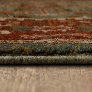 Karastan Spice Market Dalgliesh Aquamarine Area Rug Binding 