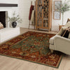Karastan Spice Market Dalgliesh Aquamarine Area Rug Room Scene 2 
