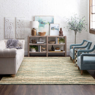 Karastan Touchstone Debonair Jadeite by Virginia Langley Area Rug Room Scene Featured