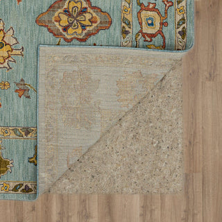 Karastan Pandora Desire Blue Area Rug Backing (Pad Not Included)