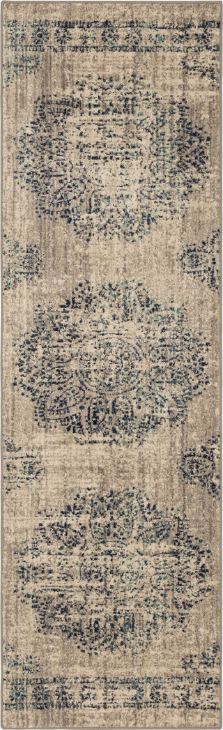 Karastan Expressions Dharma Medallion Indigo Area Rug by Scott Living