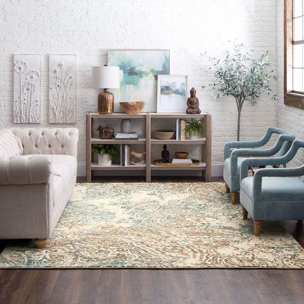 Karastan Touchstone Drava Jadeite Area Rug Room Scene Featured