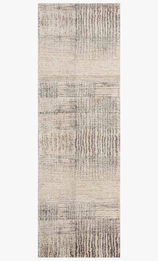 Loloi Emory EB-05 Ivory / Grey Area Rug 2'5''x 7'7'' Runner
