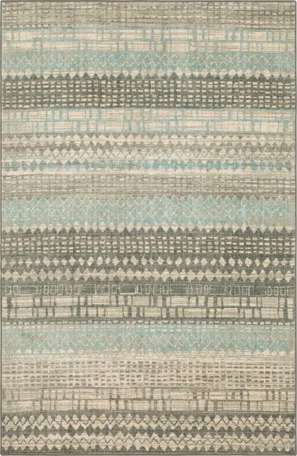 Karastan Euphoria Eddleston Ash Grey Area Rug Main Image 5'3"x7'10" Size 