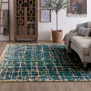 Karastan Expressions Elan Lagoon Area Rug by Scott Living Featured