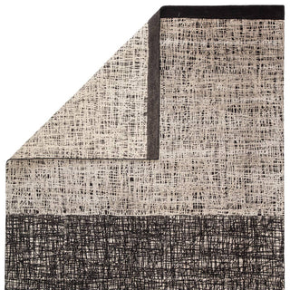 Jaipur Living Free Verse Light by Kavi Kuros Cinco FLK01 Black/Beige Area Rug - Folded Corner