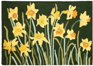 Trans Ocean Frontporch 4560/06 Daffodil Green Area Rug by Liora Manne