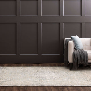 Karastan Titanium Floret Ivory Area Rug by Patina Vie Room Scen e2