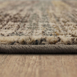 Karastan Elements Fowler Beige Area Rug Binding Close Up