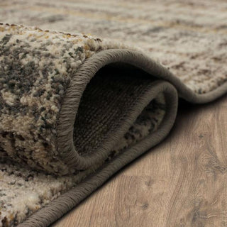 Karastan Elements Fowler Beige Area Rug Curled