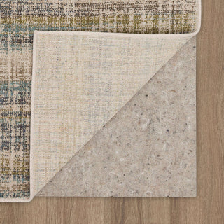 Karastan Elements Fowler Lagoon Area Rug Corner Folded