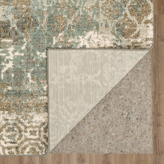 Karastan Artisan Frotage Willow Grey by Area Rug Scott Living Folded Corner
