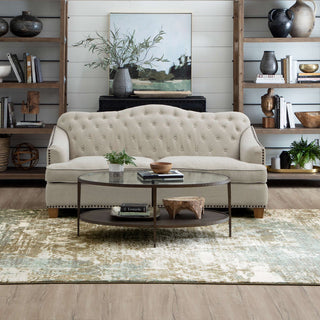 Karastan Artisan Frotage Willow Grey by Area Rug Scott Living Room Scene Featured