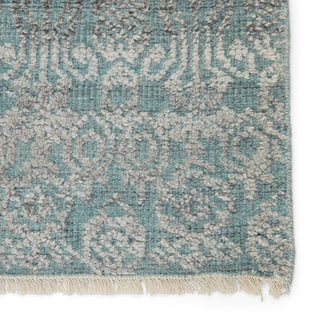 Jaipur Living Gaia Kora GAI01 Blue/Gray Area Rug- Close Up