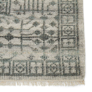 Jaipur Living Gaia Arinna GAI02 Gray/Light Blue Area Rug - Close Up